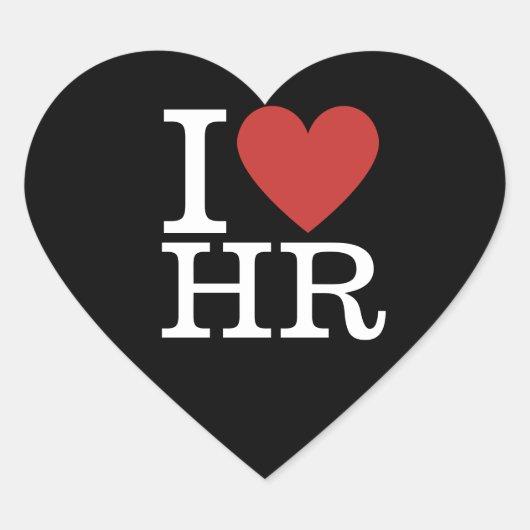 Ik ❤️ van HR Heart Sticker - HR Department/Staff (Voorkant)