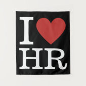 Ik ❤️ van HR - HR-afdeling - Tapestry Wandkleed (Voorkant)