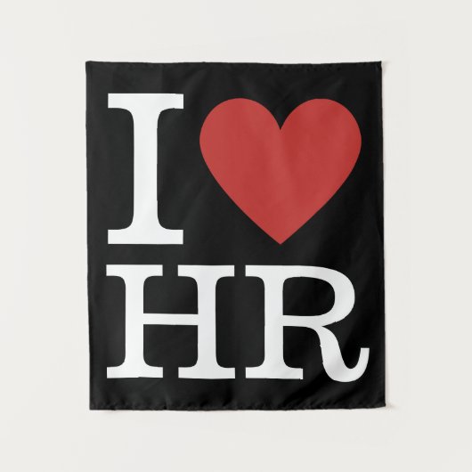 Ik ❤️ van HR - HR-afdeling - Tapestry Wandkleed (Voorkant)