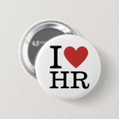 Ik ❤️ van HR (HR Dep.) Ronde Button 5,7 Cm (Voorkant /achterkant)