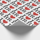 Ik ❤️ van HR - HR Department Cadeaupapier (Hoek)