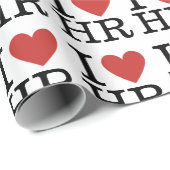 Ik ❤️ van HR - HR Department Cadeaupapier (Rol Hoek)