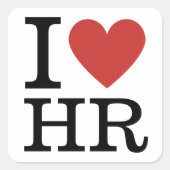 Ik ❤️ van HR - HR Department STICKERS (Voorkant)