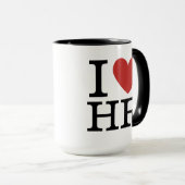 Ik ❤️ van HR (HR Dept.) Mok (Voorkant rechts)