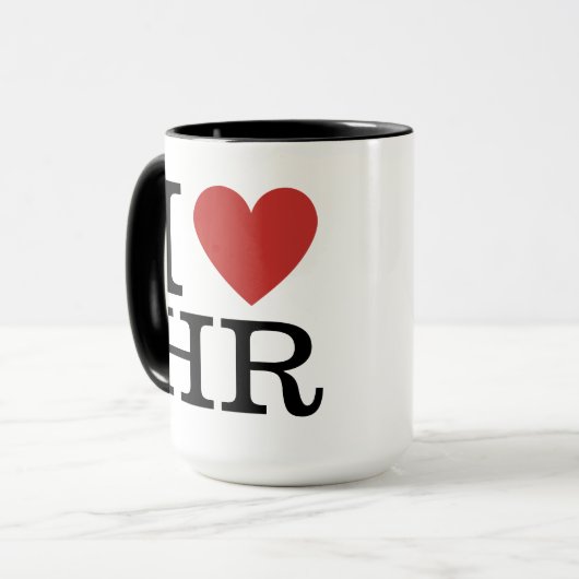 Ik ❤️ van HR (HR Dept.) Mok (Voorkant links)
