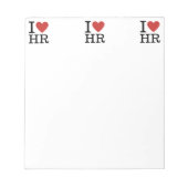 Ik ❤️ van HR (HR Dept.) Notitieblok (Voorkant)