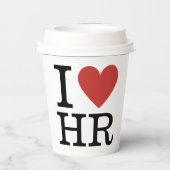 Ik ❤️ van HR - HR Dept. - Papieren Bekers (Achterkant)