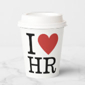 Ik ❤️ van HR - HR Dept. - Papieren Bekers (Voorkant)