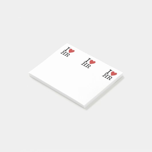 Ik ❤️ van HR (HR Dept.) Post-it® Notes (Schuin)