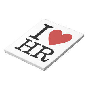 Ik ❤️ van HR - Human Resources Department Notitieblok