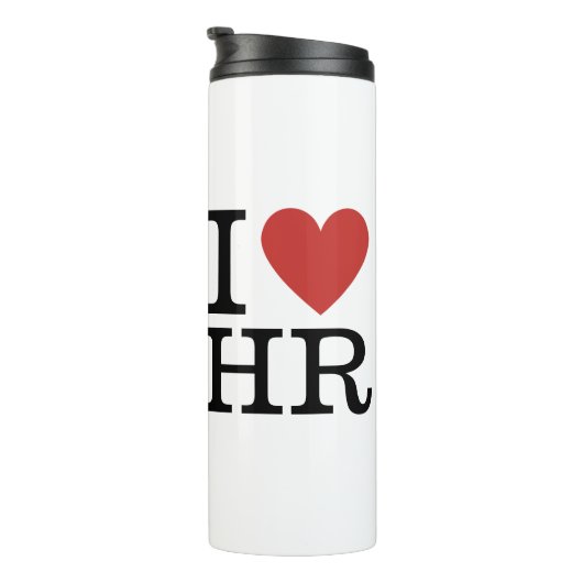 Ik ❤️ van HR - Human Resources Dept. - Thermosbeker (Geroteerd rechts)