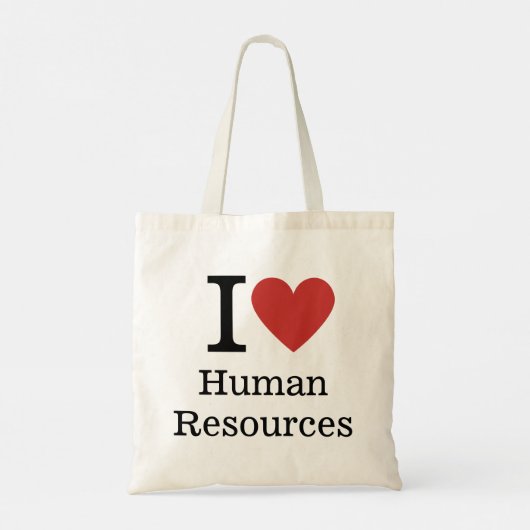 Ik ❤️ van HR - Human Resources Tote Bag (Achterkant)