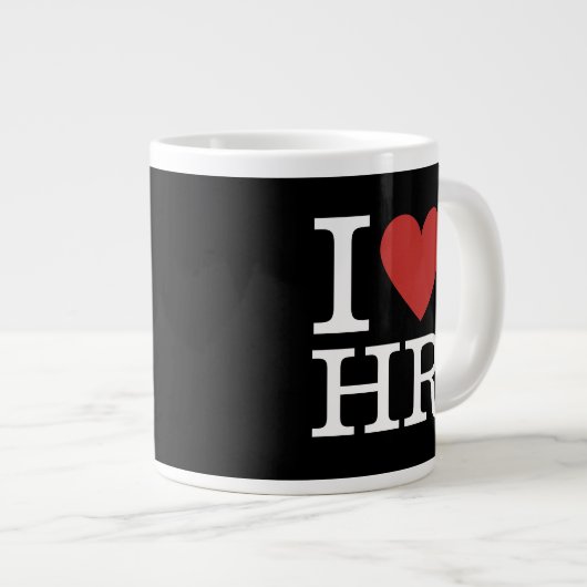 Ik ❤️ van HR Jumbo Mok - voor HR Dept. Personeel (Voorkant rechts)