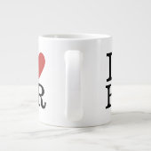 Ik ❤️ van HR Jumbo Mok - voor HR Dept. Personeel (Achterkant)