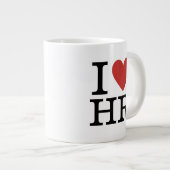 Ik ❤️ van HR Jumbo Mok - voor HR Dept. Personeel (Voorkant rechts)