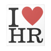 Ik ❤️ van HR Notitieblok - HR Dept. Personeel (Voorkant)