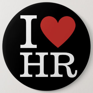 Ik ❤️ van HR Pin Button - HR Department/Staff