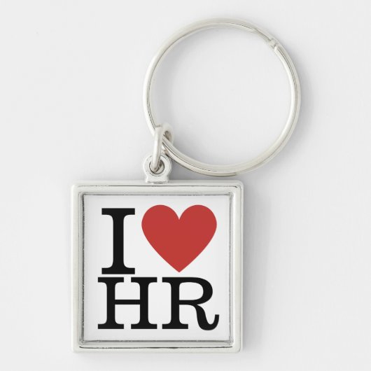 Ik ❤️ van HR Square Sleutelhanger - HR Dept./Staff (Voorkant)