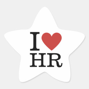 Ik ❤️ van HR Star Stickers - HR Department/Staff