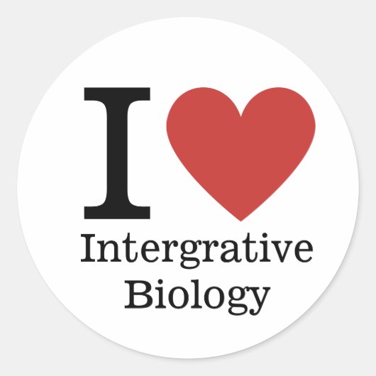Ik ❤️ van integratieve biologie STICKER (Voorkant)