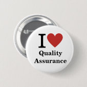 Ik ❤️ van kwaliteitsborging - QA Dept. Pin Button (Voorkant /achterkant)