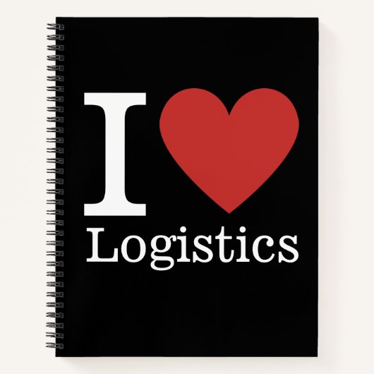 Ik ❤️ van Logistiek - Logistiek Dept. NOTITIEBOEK (Voorkant)
