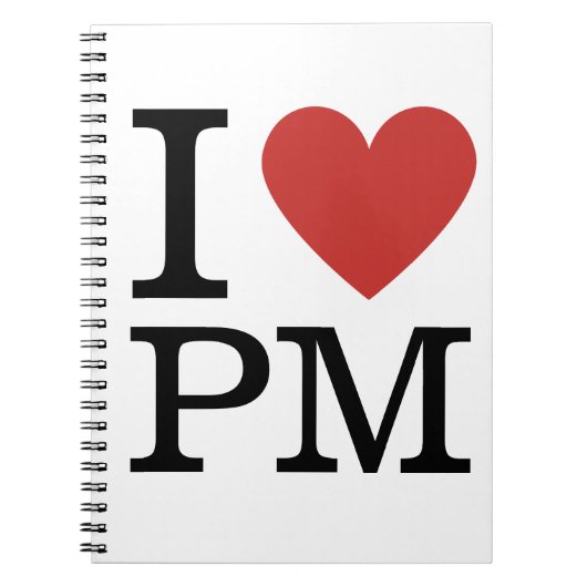 Ik ❤️ van PM - Project Management NOTITIEBOEK (Voorkant)