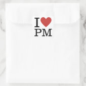 Ik ❤️ van PM - Project Management STICKER (Tas)