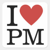 Ik ❤️ van PM - Project Management STICKER (Voorkant)