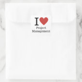 Ik ❤️ van Project Management STICKER (Tas)
