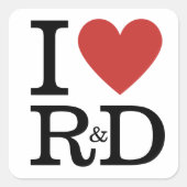 Ik ❤️ van R&D - R&D Dept. - STICKER (Voorkant)