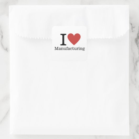 Ik ❤️ van STICKER maken (Tas)