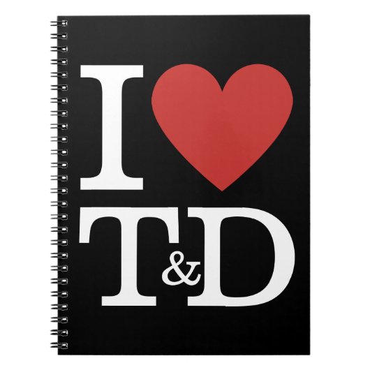 Ik ❤️ van T&D - Training & Development Dept. Notitieboek (Voorkant)