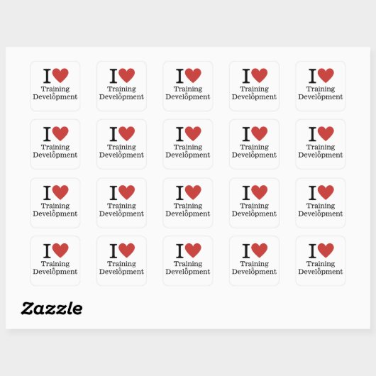 Ik ❤️ van Training & Development STICKER (Vel)