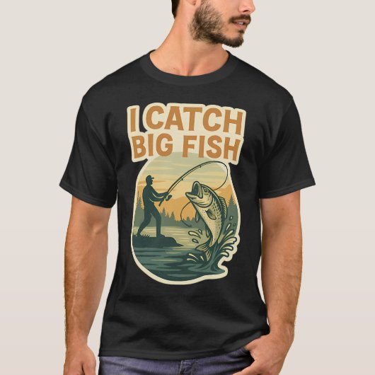 IK VANG Grote VIS T-shirt (Voorkant)
