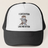 Ik vang vis als geen otter trucker pet (Voorkant)