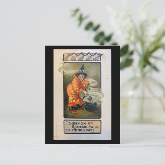 Ik vat de herinnering aan het verleden  op briefkaart (Staand voorkant)