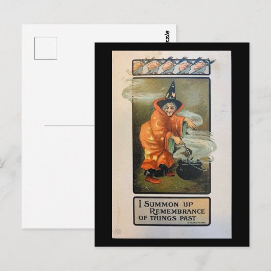 Ik vat de herinnering aan het verleden  op briefkaart (Voorkant / Achterkant)