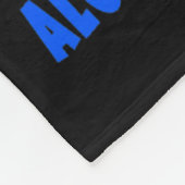 Ik vecht hard tegen alopecia bewustzijn fleece deken (Hoek)