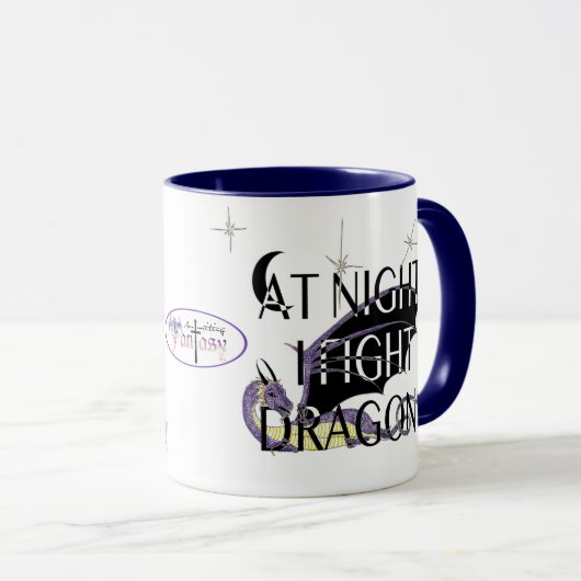 Ik vecht met de Mok van Dragons (kleur) (Voorkant rechts)