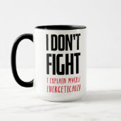 Ik vecht niet mok (Links)