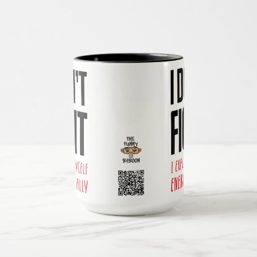 Ik vecht niet mok (Midden)