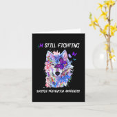 Ik vecht nog steeds tegen puntkomma's om zelfmoord kaart (Gele Bloem)