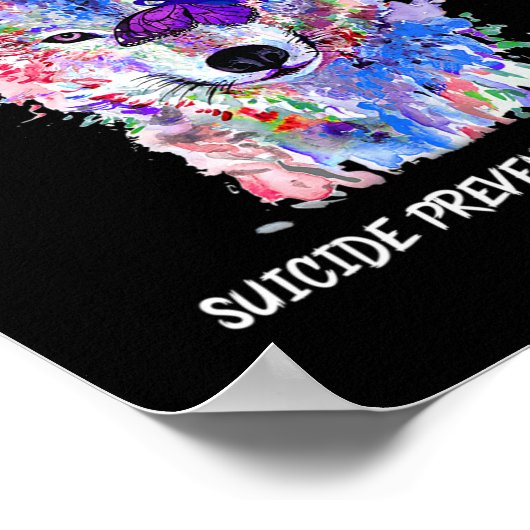 Ik vecht nog steeds tegen puntkomma's om zelfmoord poster (Hoek)