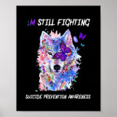 Ik vecht nog steeds tegen puntkomma's om zelfmoord poster (Voorkant)
