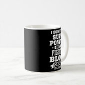 Ik vecht tegen bloedkankerbewustzijn Motivatie L Koffiemok (Voorkant rechts)