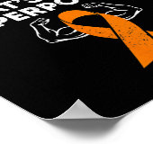 Ik vecht tegen CRPS Awareness Oranje lintgevecht Poster (Hoek)