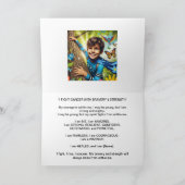 "IK VECHT TEGEN KANKER MET MOED & Kracht" KAART (Binnen)