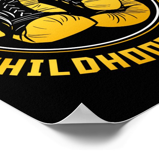 Ik vecht tegen kinderkankerverwekkende gebarsten h poster (Hoek)