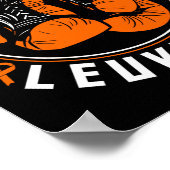 Ik vecht tegen 'Leukemia Awareness Support Boxingh Poster (Hoek)